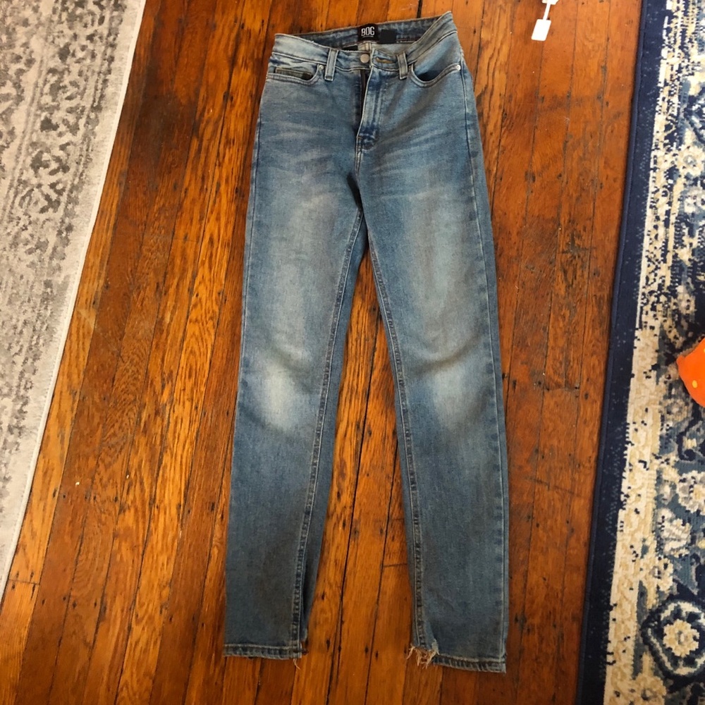 BDG girlfriend high rise light wash jeans